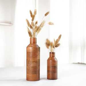 <span class=keywords><strong>Vase</strong></span> à fleurs minimaliste en teck, forme moderne en goutte d'eau, <span class=keywords><strong>vase</strong></span> à bourgeons en bois pour arrangement de fleurs à <span class=keywords><strong>tige</strong></span> unique, décoration zen pour la maison - Product Image 5