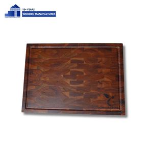 ชุดเขียงไม้สักเขียงไม้ชุดเขียงปลายธรรมชาติขายส่งเครื่องครัวไม้ - Product Image 5