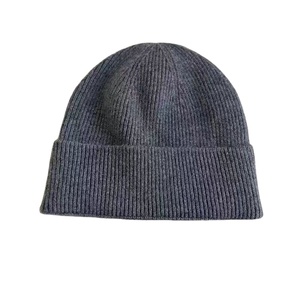 2025 Unisex Sports Adult Hats Custom Color 100% Merino <b>Wool</b> <b>Beanie</b> With Cuff Ribbed Knitted Cap for Beach Use - Product Image 2