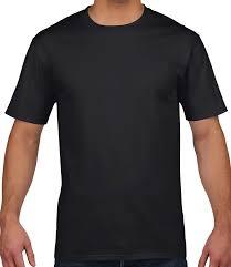 T-shirt en coton unisexe respirant, coupe classique, noir uni 140g, vêtements recyclés en gros - Product Image 2