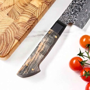 8-Inch Stainless Steel Chef <b>Knife</b> with Ambidextrous Resin Handle Extra <b>Sharp</b> Hammer Blade Satin Finish Dishwasher Safe - Product Image 4