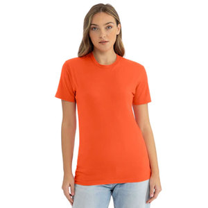 T-shirt pour femme et homme, coupe slim, 100% coton peigné ringspun, jersey fin, haute qualité, orange, style Next Level 3600. - Product Image 4