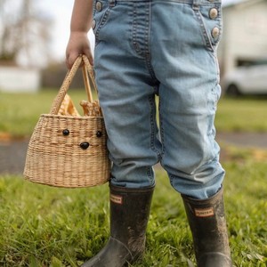 Seagrass bunny easter <b>basket</b> braided sea grass <b>baskets</b> outdoor decoration for <b>egg</b> hunt essentials - Product Image 6