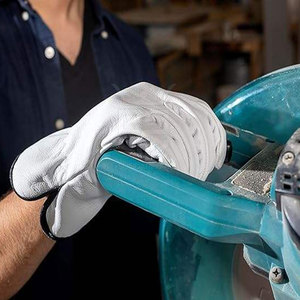 Gants de sécurité en cuir pour travaux industriels, conçus pour la soudure, la construction et les tâches mécaniques. - Product Image 5