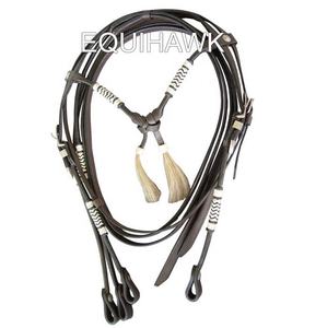 Headstall de cheval occidental en cuir importé le plus vendu pour la sculpture de headstall d'équitation et la fabrication de casque d'outillage en Inde - Product Image 1