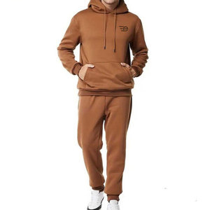 Conjunto Deportivo Ligero con Capucha para Hombre, Informal de Invierno, 100% Algodón, Transpirable, para Correr, Entrenar, Cómodo - Product Image 1