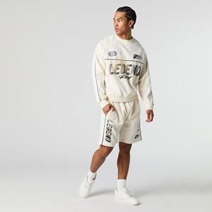 Ensemble sweat-shirt et short à col rond pour homme Ensemble sweat-shirt et short en tricot d'automne Ensemble personnalisé sérigraphie - Product Image 1