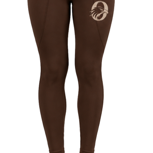 Pantalon d'équitation pour femmes, marron foncé, taille haute, extensible, coupe ajustée, avec poches avant et arrière, professionnel - Product Image 3