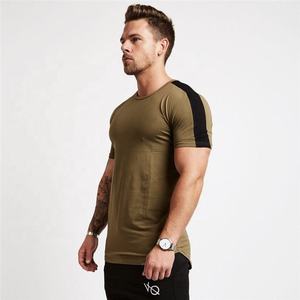 Camiseta Deportiva Ajustada para Hombre, Transpirable, de Punto, para Gimnasio y Deportes, con Logotipo Personalizado en el Frente y Cuello Redondo, Venta al Por Mayor - Product Image 6