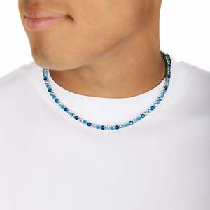 Collier en argent 925 avec moissanite, chaîne tennis sertie clos, plaqué or 18 carats, style hip-hop, unisexe, pour usage quotidien - Product Image 4