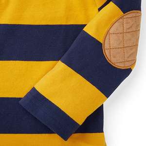 Camiseta de Rugby Personalizada de Manga Corta en Oferta, 100% Poliéster, con Rayas, Color y Logotipo Personalizables, Unisex, Tallas Grandes - Product Image 3