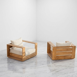 Sofás de Jardín, Conjunto de Sofás de Madera de Teca para Exteriores, Sofá de Patio, Sofá de Ocio Resistente a la Intemperie, Sofá Seccional de Madera de Teca para Jardín - Product Image 6