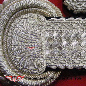 KEW Epaulettes de Caballería Napoleónica, Lujosas, Ecológicas, Trenzadas, Bordadas a Mano, Vintage, Elegantes, Accesorios para Prendas de Ceremonia - Product Image 3