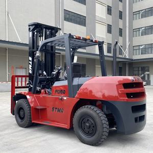 מלגזה דיזל STMA 5 טון 8 טון עם אישור CE, כוללת צמיגים לבנים אופציונליים לעבודות בנייה. - Product Image 5