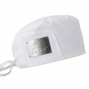 หมวกผ่าตัดแบบปรับได้สำหรับบุรุษและสตรี หมวกแพทย์ พยาบาล เชฟ หมวกทำงาน ป้องกันฝุ่น พร้อมสายรัดซับเหงื่อ หมวกทรงบัฟฟ์ - Product Image 2