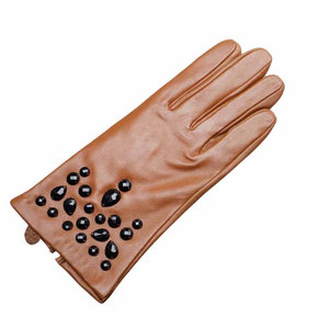 Wholesale Price Heavy Duty Comfortable and Breathable Leather Dressing Gloves Modern Cuff Leather Gloves - Product Image 5