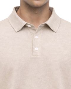 Sudadera Polo Personalizada para Hombre, Color Beige, Manga Larga, Mezcla de Algodón Suave, Estilo Casual, Cuello Clásico, Ropa de Invierno, Fabricante - Product Image 5