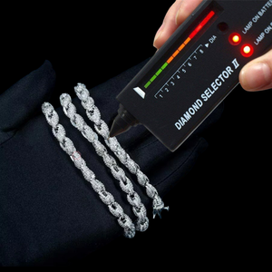 Iced Rope Necklace Fine Jewelry Pendants & Charms S925 Silver VVS Moissanite Hip Hop <b>Rapper</b> <b>Chain</b> Jewelry - Product Image 3