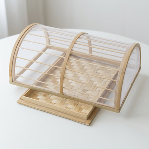 Cubierta de Alimentos de Bambú Ecológica a Precio de Fábrica, Malla Natural Tejida a Mano, Protector de Cocina a Prueba de Polvo e Insectos - Product Image 6