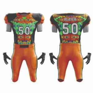 Maillot de football américain personnalisé unisexe sans manches col en V imprimé numérique en maille respirante 100 % polyester taille adulte - Product Image 6