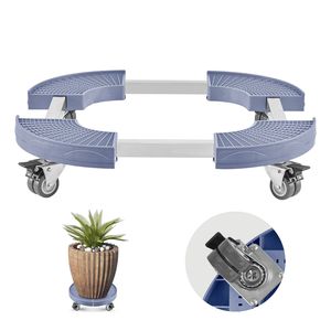 Carrello Portarifiuti Resistente con 4 Ruote Bloccabili, Capacità 440 libbre, Base Regolabile 15-22.8 Pollici per Contenitori Regolabili 15-22.8 Pollici - Product Image 1