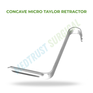 Rétracteur micro-tactile concave 14 cm, instrument neurochirurgical pour la rétraction tissulaire en chirurgie de la colonne vertébrale - Product Image 2