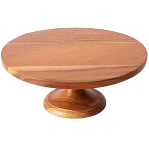 Vente en gros Support à gâteau en bois d'acacia de haute qualité en bois naturel Support à gâteau et à pâtisserie moderne et créatif pour gâteau - Product Image 2
