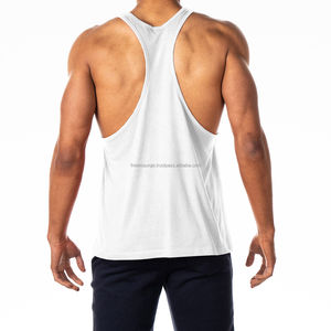 Camiseta de algodón en blanco personalizada para hombre, camiseta sin mangas para gimnasio, 2024, ropa activa de alta calidad con dobladillo festoneado, camisetas sin mangas para hombre - Product Image 6