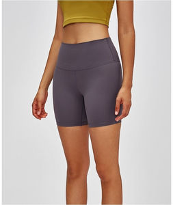 Shorts de sport pour femme 2026 personnalisés, taille haute élastique, avec ceinture unie, haute qualité, pour gym, athlétisme, yoga, fitness, entraînement, compression, style cycliste - Product Image 2