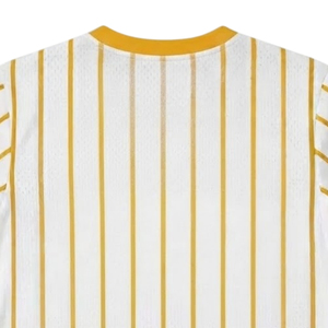 Maillot de baseball Philo blanc à fines rayures, pull à manches courtes boutonné, uniforme d'équipe athlétique, personnalisable pour l'entraînement sportif - Product Image 4
