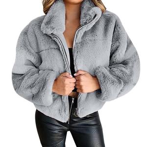 Manteaux Courts en Fausse Fourrure de Lapin Élégants et Chauds pour Femmes, Grande Taille, Collection Hiver 2026 OEM - Product Image 6