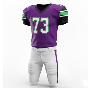 Conjunto de uniforme de fútbol americano para hombre, camiseta y pantalones, tela transpirable y resistente, diseñado para entrenamientos, partidos y juego en equipo. - Product Image 2