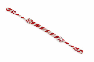 Premium Red White <b>Braided</b> Cap Cord Decorative Metallic Hat Rope Uniform Style <b>Accessory</b> Custom Fashion Quality Design - Product Image 6