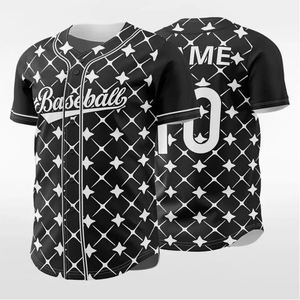 Camiseta de Béisbol Sublimada Personalizada con Nombre y Número, Uniforme Deportivo Transpirable con Botones Completos para Equipos Locales - Product Image 1