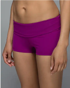 Shorts de Lino Elástico de Cintura Alta para Mujer, Color Caqui, con Diseño Sólido y Estilo Casual - Product Image 6