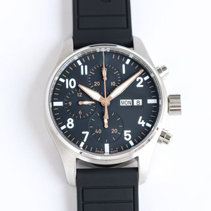 Exquisitely Designed Luxurious Black and Gold Dial Casual Sports Commuting <b>Chronograph</b> Date <b>Automatic</b> Mechanical Watch - Product Image 1