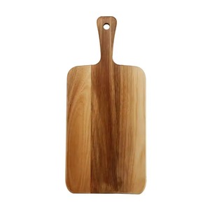 Planche à découper en bois naturel REHMAN CRAFT avec poignée intégrée, écologique, trou de suspension, épaisseur 1,5 cm, compatible lave-vaisselle - Product Image 2