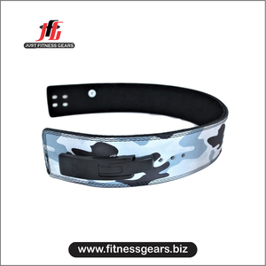 Ceinture de musculation et de fitness fonctionnelle en cuir de vachette camouflage de qualité supérieure, réglable, pour haltérophilie et powerlifting - Product Image 3