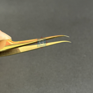 Pince à épiler durable en acier inoxydable pour extensions de cils, pointe dentelée, longueur 10 mm, usage professionnel - Product Image 5