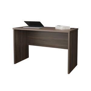 Escritorio de Oficina Minimalista FM FURNITURE con Acabado en Nogal Oscuro y Gestión de Cables - Product Image 4