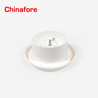 Valve d'aération ronde en PVC pour échappement avec anneau de fixation
