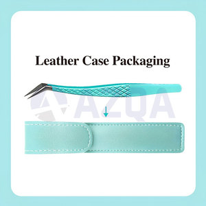 Professional Stainless Steel Eyelash Extension Tweezers <b>Kit</b> with Powder Coated Finish and Fiber Tip Precision Design - Product Image 6