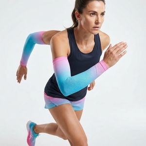 Mangas de compresión deportivas transpirables con protección solar para brazos, unisex, para baloncesto, correr, ciclismo, golf y actividades al aire libre. - Product Image 4