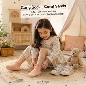 Chaussettes bouclées en tissu corail extensible et doux pour enfants en croissance, offrant un confort respirant et un style adorable au quotidien, pour les 5 à 6 ans. - Product Image 1