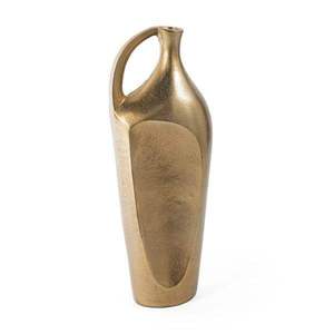 Vase à fleurs en métal de qualité supérieure, forme ronde, design fantastique, en aluminium couleur argent - Product Image 2