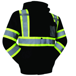 Veste de travail de sécurité, gilet réfléchissant haute visibilité pour la construction, l'entretien routier, le travail industriel et les travaux en extérieur - Product Image 2