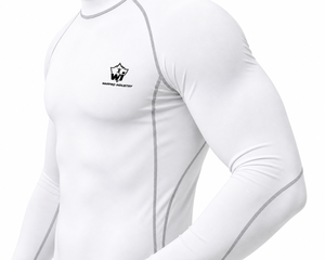 เสื้อรัดกล้ามเนื้อแขนยาวพิมพ์ลายซิลค์สกรีนแบบกำหนดเองสำหรับขายส่ง MMA BJJ ป้องกันรังสียูวี 50+ แห้งเร็ว ระบายอากาศได้ดี ต้านเชื้อแบคทีเรีย - Product Image 3