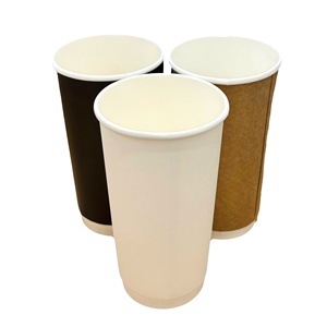 Vasos de Papel para Café Caliente, Aislados, de Alta Calidad, Bolsas Impresas Flexográficas Personalizadas, Vasos Desechables de Doble Capa para Alimentos - Product Image 2