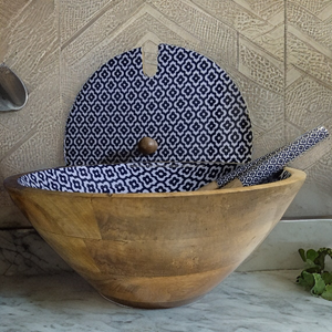 "หม้อเก็บไม้สไตล์ชนบทที่ทันสมัยพร้อมที่จับชามคุณภาพสูงการออกแบบที่กำหนดเองสำหรับห้องครัว - Product Image 1