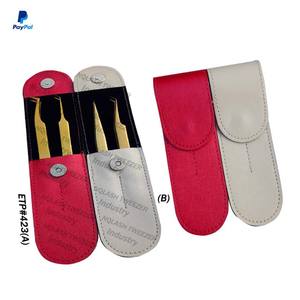 Pince à épiler pour cils volumineux, pince à épiler japonaise à 45 et 90 degrés, pince à épiler rose doré, extension de cils personnalisable - Product Image 3